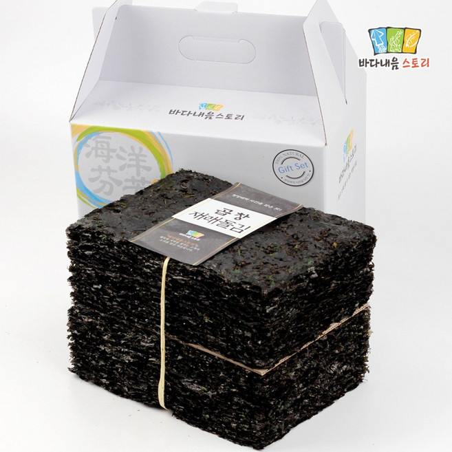 바다내음스토리 선물세트 곱창김 곱창재래돌김 100장, 400g, 1개