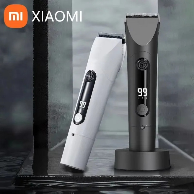 Xiaomi 헤어 클리퍼 무선 헤어 커팅 트리머 이발커터 전기 면도기, 블랙색