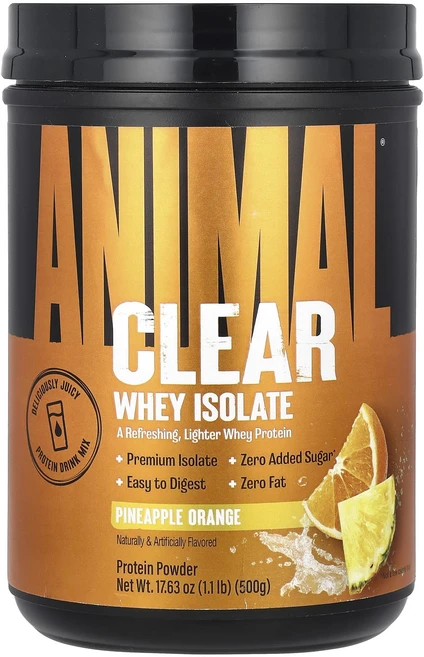 몸관리하세요 겨울입니다 Animal 클리어 분리유청 파인애플 오렌지 500g(1.1lb) 특별관리진행, Animal클리어분리유청파인애플오렌지500g11lb, 500g, 1개 - 쿠팡