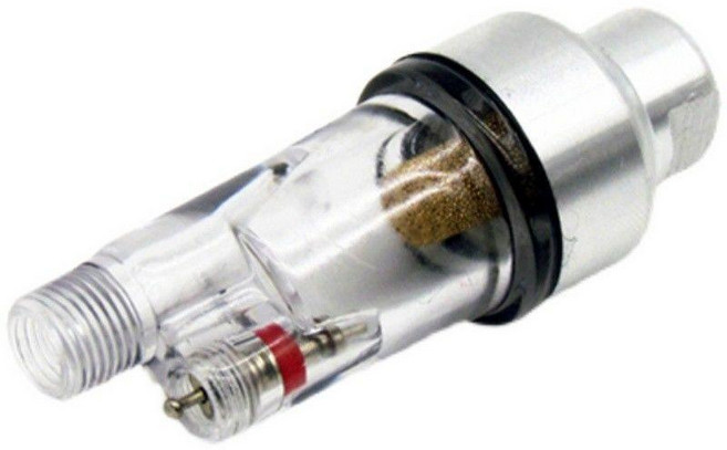 噴筆噴槍油水分離器 氣泵過濾器, 1個, 小水隔過濾器G18噴筆螺紋, N/A
