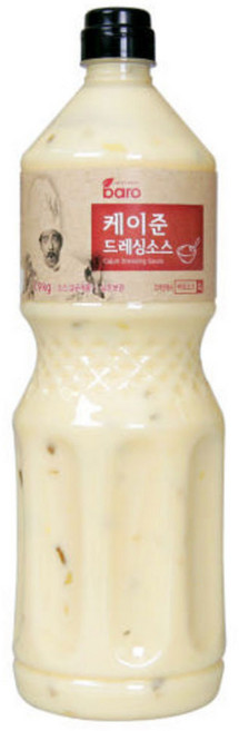 바로 케이준 드레싱 소스 1.9kg 샐러드 샌드위치 디핑소스 양념 치킨 대용량, 1개