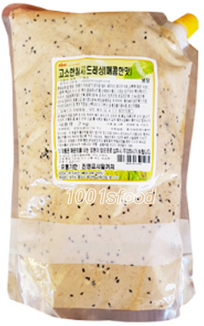 시아스 고소한 참깨드레싱(매콤한맛) 2kg, 1개