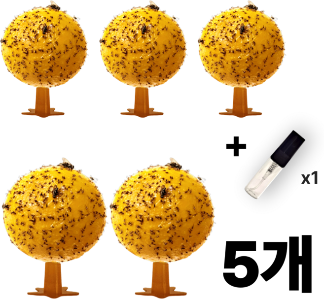 바이솜 초강력 끈끈이 초파리트랩 날파리 퇴치용, 5개