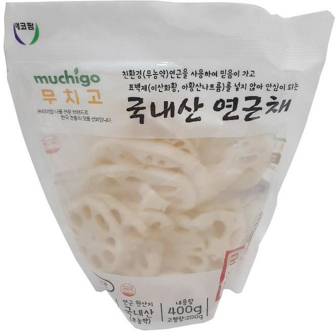 무치고연근채 400G에코팜국산, 1개