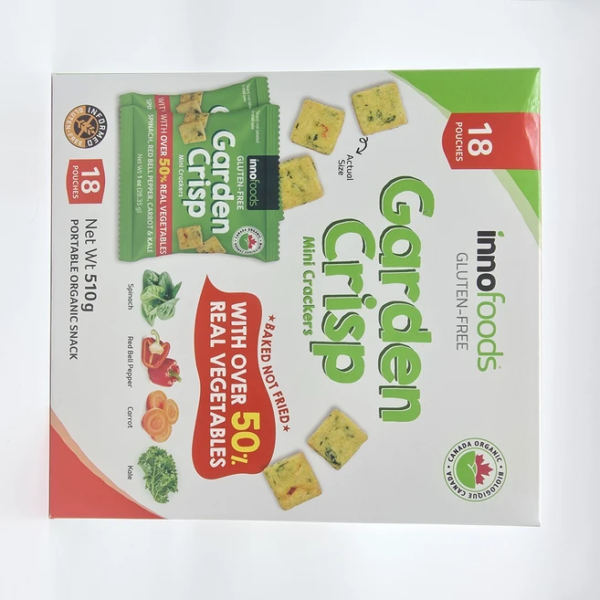 코스트코 가든 크리스프 크래커 미니 6개 12개 소분 글루텐프리 야채과자 간식 추천, 28g - 쿠팡