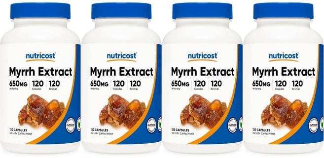 뉴트리코스트 몰약 추출물 650mg, 120정, 4개 - 쿠팡