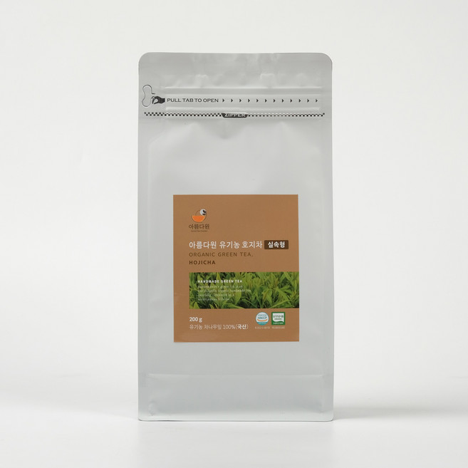 아름다원 유기농 호지차 실속형, 1개, 1개입, 200g