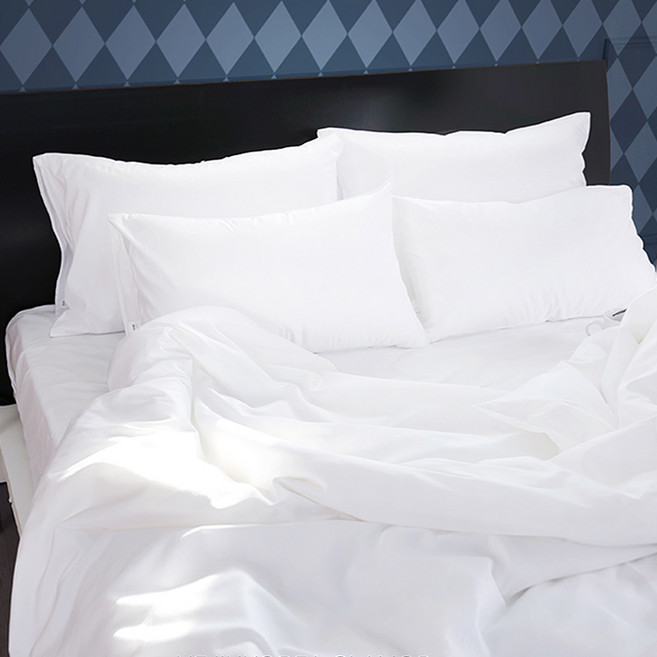 호텔침구 120수 고밀도 순면 올인원 세트 (매트커버 이불 베개 솜 풀세트)