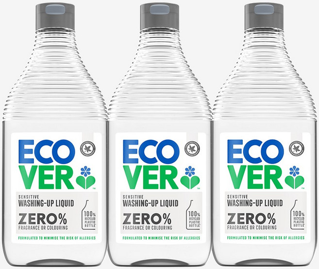 에코버 주방용세제 무향 제로, 450ml, 3개