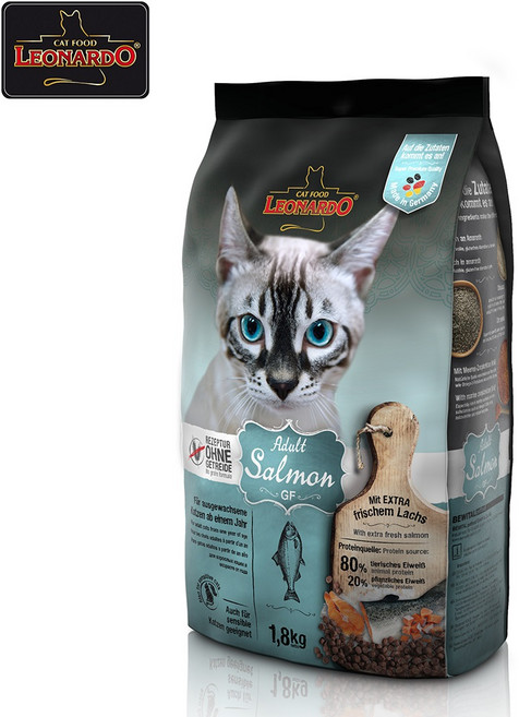레오나르도 어덜트 연어 캣 치석 관리 고양이 사료 7.5kg, 1개