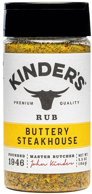 Kinder's 킨더스 더 블렌드 버터리 스테이크 하우스 럽 시즈닝 156g TheButtery Steakhouse Rub Blend Seasoning, 1개
