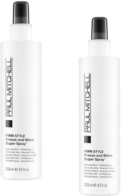폴미첼 펌 스타일 프리즈 앤 샤인 슈퍼 헤어 스프레이 맥시멈 홀드 Paul Mitchell Firm Style Freeze and Shine Super Hairspray, 2개, 250ml