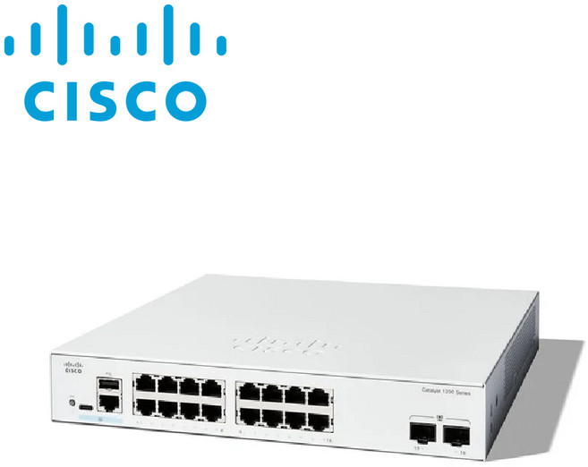 시스코 C1200-16T-2G [Layer2 1Gbps 16Port + 1G 2Port SFP Switch], 1개