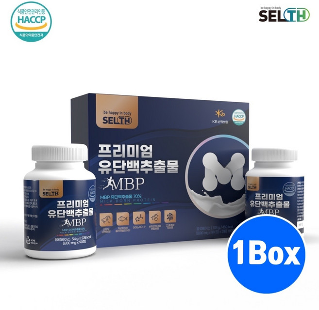 식약청인증 유단백추출물 mbp 캡슐 알약형 유단백추출물mbp가루 분말 정 장용성 초유 락토페린 산양유 단백질 프로틴 식물성 농축 분리유청단백 효능 미국산, 180정, 1세트