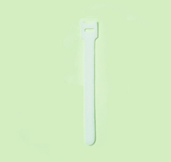 벨크로 케이블타이 컬러 대형 일반고리형 1개 10개 50개 100개, 벨크로 케이블타이 컬러고리형, 벨크로 케이블타이 컬러고리형 화이트 1개