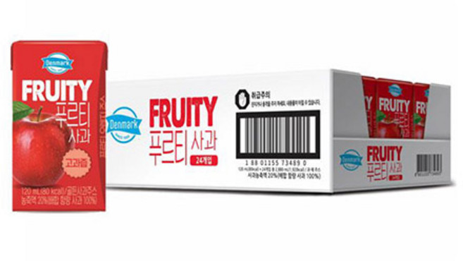 DONGWONFNB 덴마크 푸르티 사과 120ml 24입 214686 {MH}