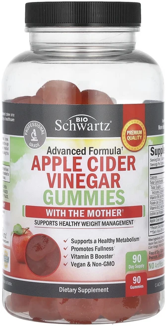 BioSchwartz 어머니가 함유된 사과 식초 구미젤리 구미젤리 90개, BioSchwartz어머니가함유된사과식초구미젤리구미젤리, 1개 - 쿠팡