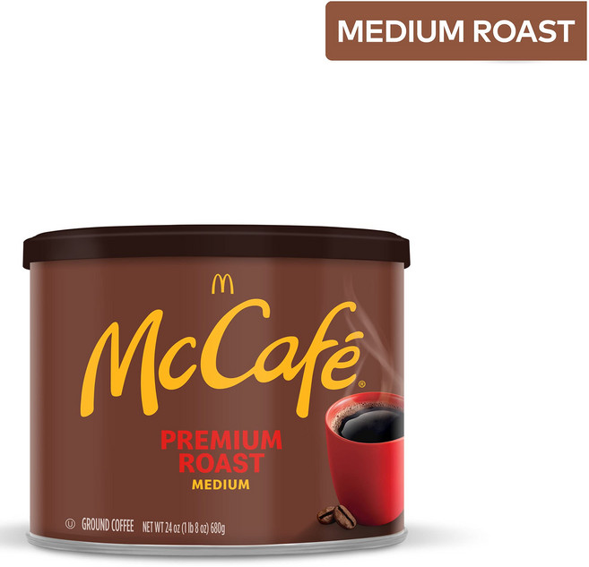맥도날드커피 맥까페 프리미엄 미디엄 로스트 그라운드 커피 24oz 캐니스터, 1개, 680.389g