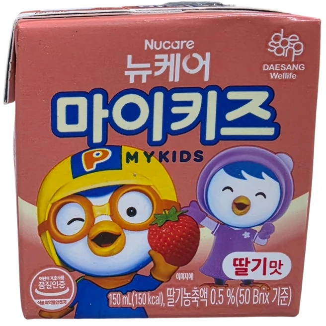 대상웰라이프 뉴케어 마이키즈 딸기맛, 150ml, 3개 - 쿠팡