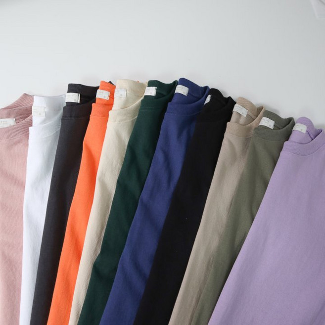 베이직 기획 10수 기본 루즈핏 라운드 반팔티