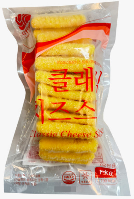 [피자다] 디케이식품 클래식치즈스틱 1kg, 1개