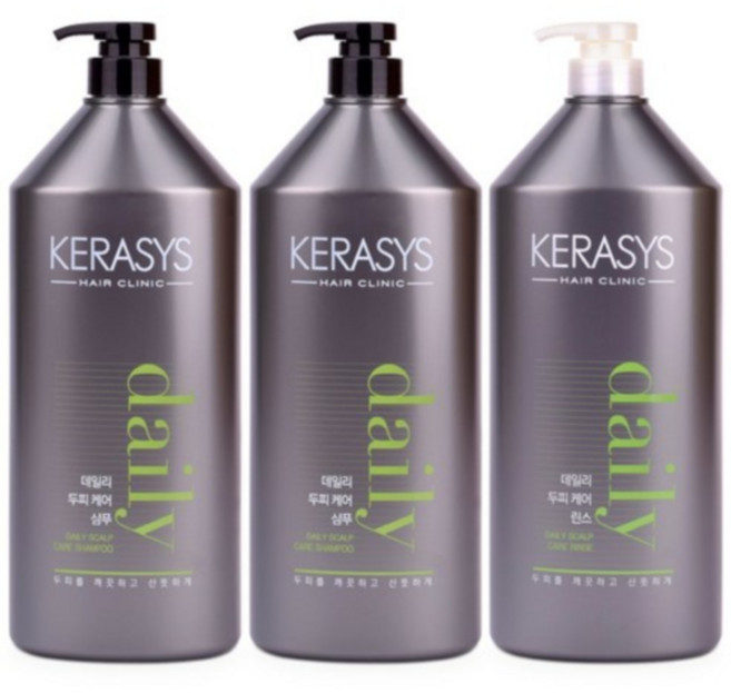 케라시스 데일리 두피케어 대용량 1500ml 샴푸2개 + 린스1개, 3개