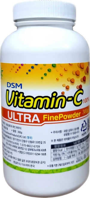 DSM 분말 비타민C 울트라파인 300g/다소미아/다소모아, 300g, 1개 - 쿠팡