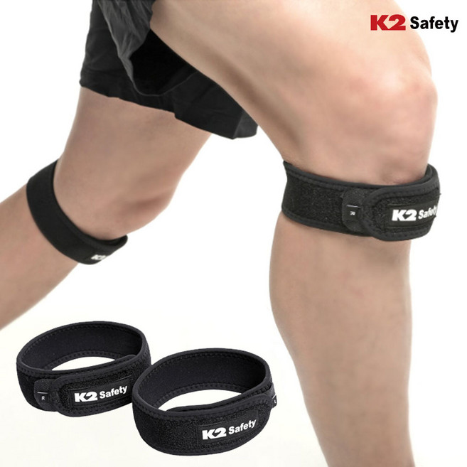 K2 safety 케이투 슬개골 무릎보호대 좌우세트 보호용품, 블랙, 1개