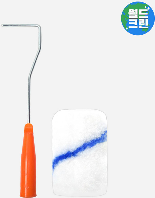 월드크린 이지 페인트 롤러대 4호 75mm+이지 리필 2호 50mm 1p 로라 도배 미장 도장 셀프 페인팅, 이지페인트롤러대4호+이지리필2호1p, 혼합색상