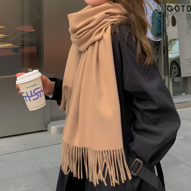 매니셀 케시미어 머플러 겨울 패션 방한 따듯한 목도리