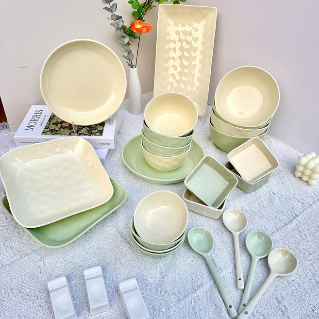 콜콜러브 4인분 식기, 1개, 29매, 믹스 컬러