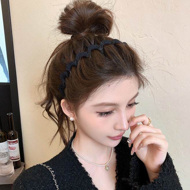 소우샵 빅 웨이브 볼륨 머리띠 왕빗살 헤어밴드 2개세트