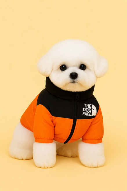 [파라쥬]강아지경량패딩 / 소형견 중형견 대형견 / 애견의류/ 겨울막바지, 1개, 오렌지