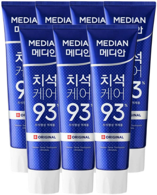 메디안 치석 케어 오리지널 치약, 120g, 7개