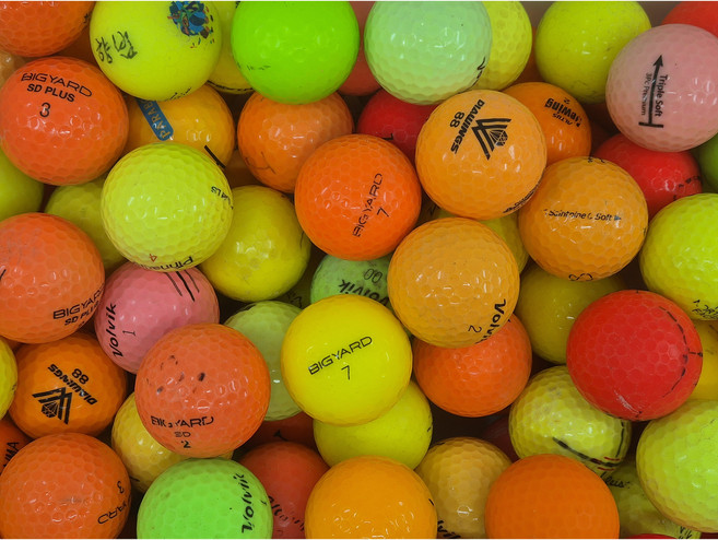 A급 칼라 혼합 50알 골프 로스트볼, 칼라혼합, 50개입, 1세트
