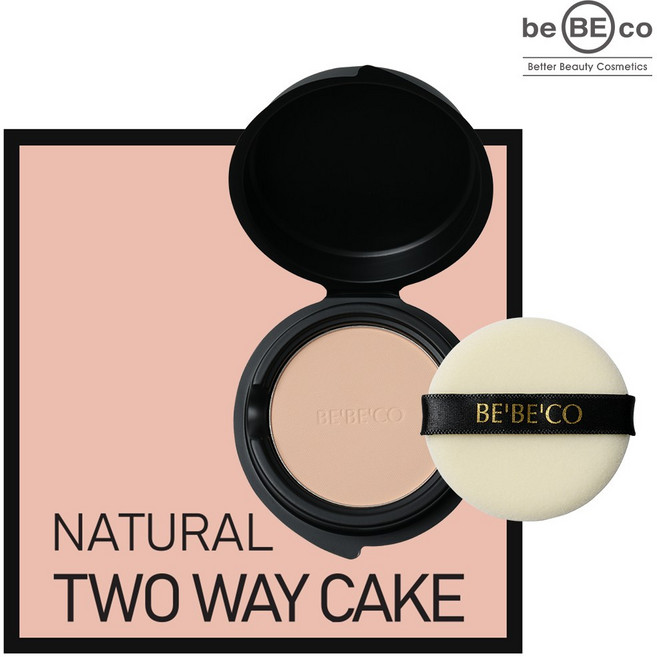 베베코 네추럴 투웨이케익 리필 12g+퍼프, 1개, No.21 라이트 핑크