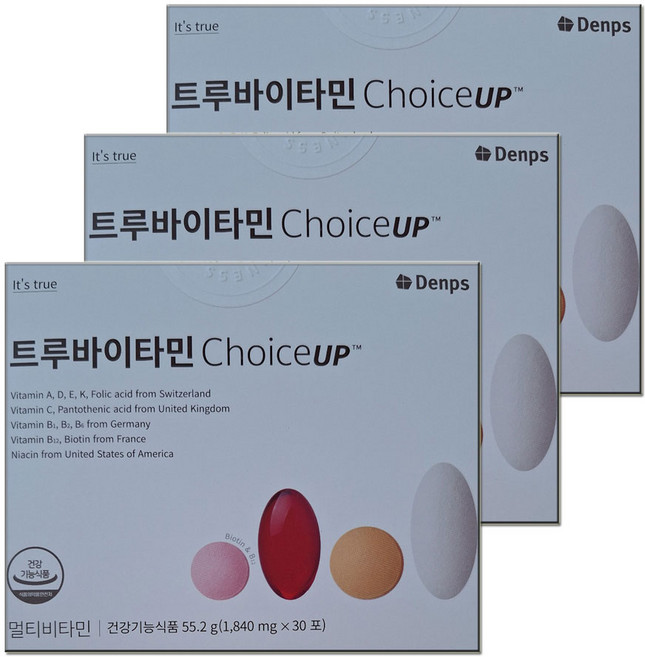 덴프스 트루바이타민 초이스 업 30p, 55.2g, 3개