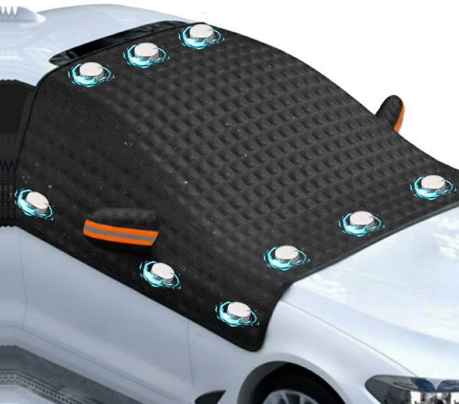 드비안 차량 앞유리 덮개 성에방지 커버 강력자석 사이드미러 풀커버, 전차종