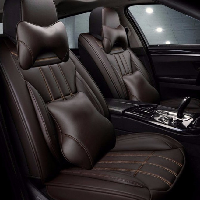 제이제이모터스 카시트카바 운전석시트 3p세트 전차종가능, 하이레스트 풀세트 다크브라운(쿠션포함), 1개