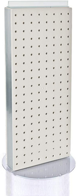 Azar Displays 700509-PUR-SPN 너비 20.3cm(8인치) x 높이 50.8cm(20인치) 회전 베이스 페그보드 카운터 유닛 퍼플, Non Revolving Base, 1개, 화이트