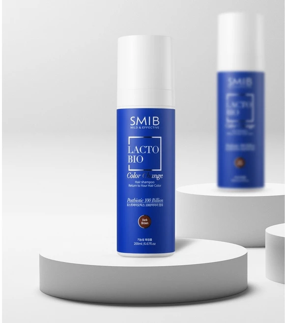 정품 공식판매처 스미브 락토바이오 유산균 염색샴푸 블랙 새치 케어 200ml, 1개 - 쿠팡