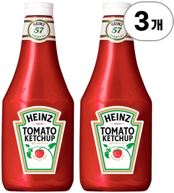 하인즈 토마토 케첩 Heinz Tomato Ketchup 1.35kg, 3개
