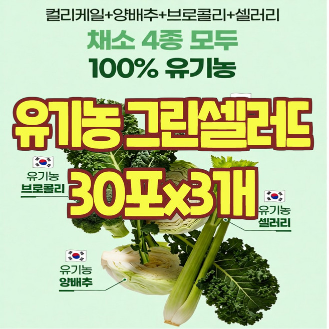 생식 선식 아침대용 한끼 1일 1생식 과일 야채 가루 분말 주스 유기농 셀러리 컬리케일 양배추 브로컬리 파이토 식약처 인증 인정 해썹, 3개, 30g