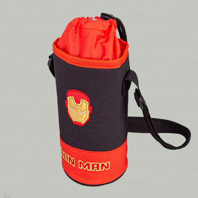 마블 아이언맨 물병 크로스백 유치원 어린이집 초등학교 현장 체험 학습 소풍 물통 주머니 파우치 가방 키즈 남아 아동 어린이 준비물