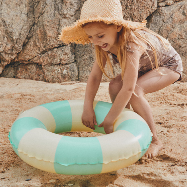 클래식 플로트 감성튜브 어린이 성인 원형 물놀이용품 튜브, 1개, 어린이 퓨어 그린 (PPK3)