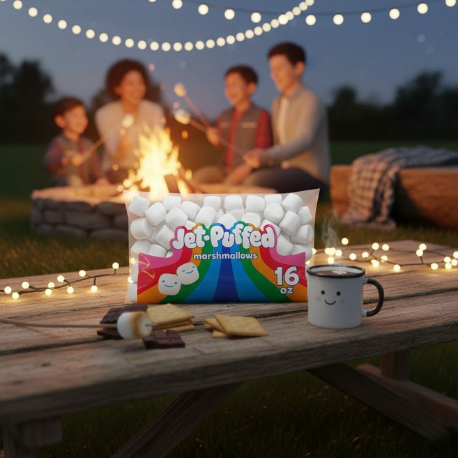 젯퍼프 마시멜로우 453g 두쫀쿠 만들기 캠핑간식 스모어, 젯퍼프 마시멜로우 453g 두쫀쿠 만들기 캠핑간식 스모