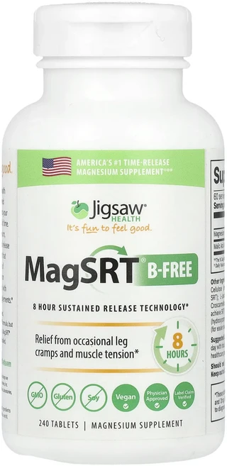 단백질 비타민 철분 마그내슘 칼슘 Jigsaw Health MagSRT® B 무함유 서방형 마그네슘 240정 고루고루섭취해주세요, JigsawHealthMagSRTB무함유서방형마그네슘2, 1개 - 쿠팡