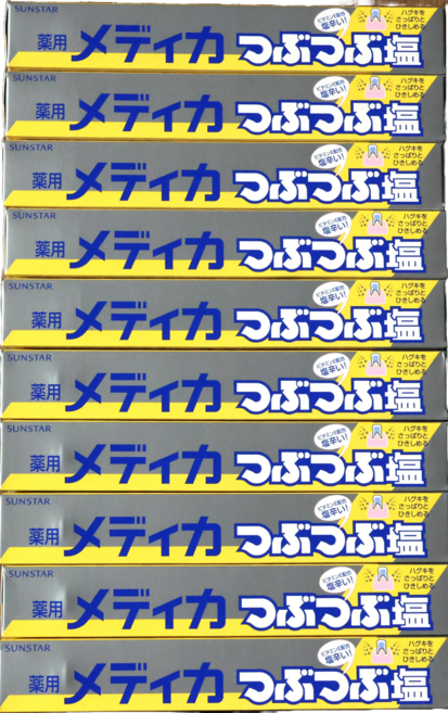 썬스타 일본 소금치약 메디카 츠부츠부 대용량, 11개, 170ml