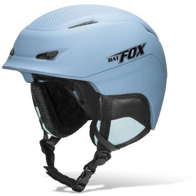비브랜드 BAT FOX 신형 스키 헬멧 겨울용 충격 방지 남녀공용 따뜻한 스케이트보드 스노, 01. L58-61CM, 05. HL049-365-블루