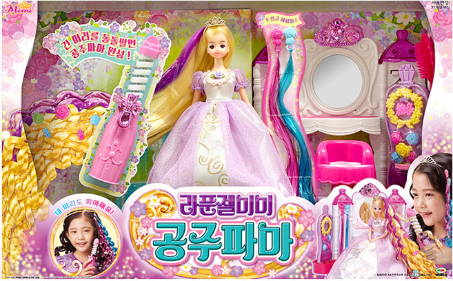 미미월드 라푼젤 미미 공주파마 마론인형, 혼합 색상, 1개